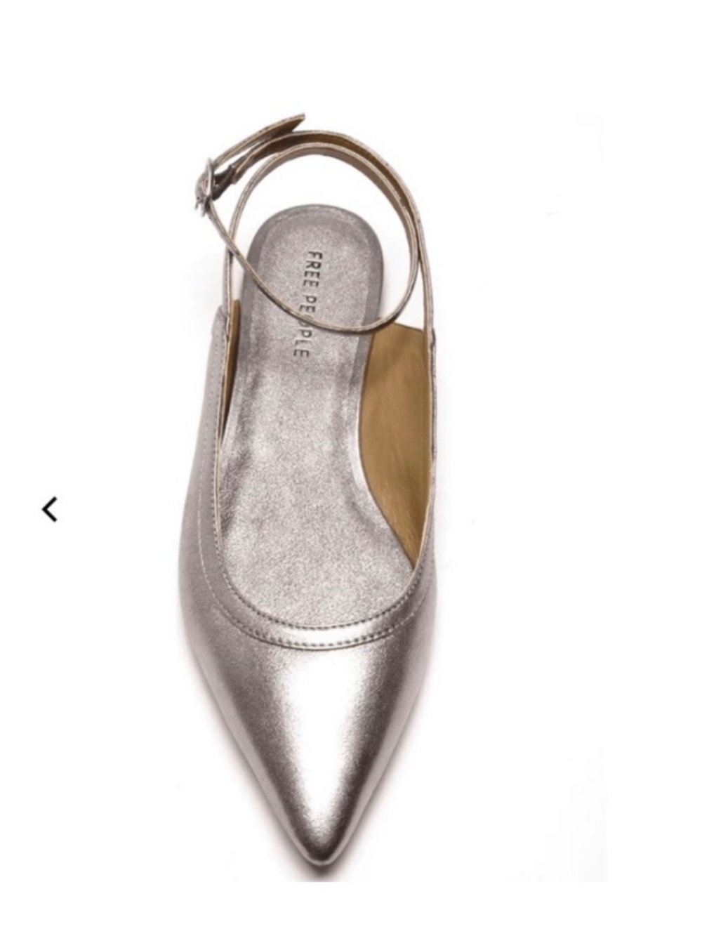 Free People Metallic Silver Flats - Picture 2 of 9